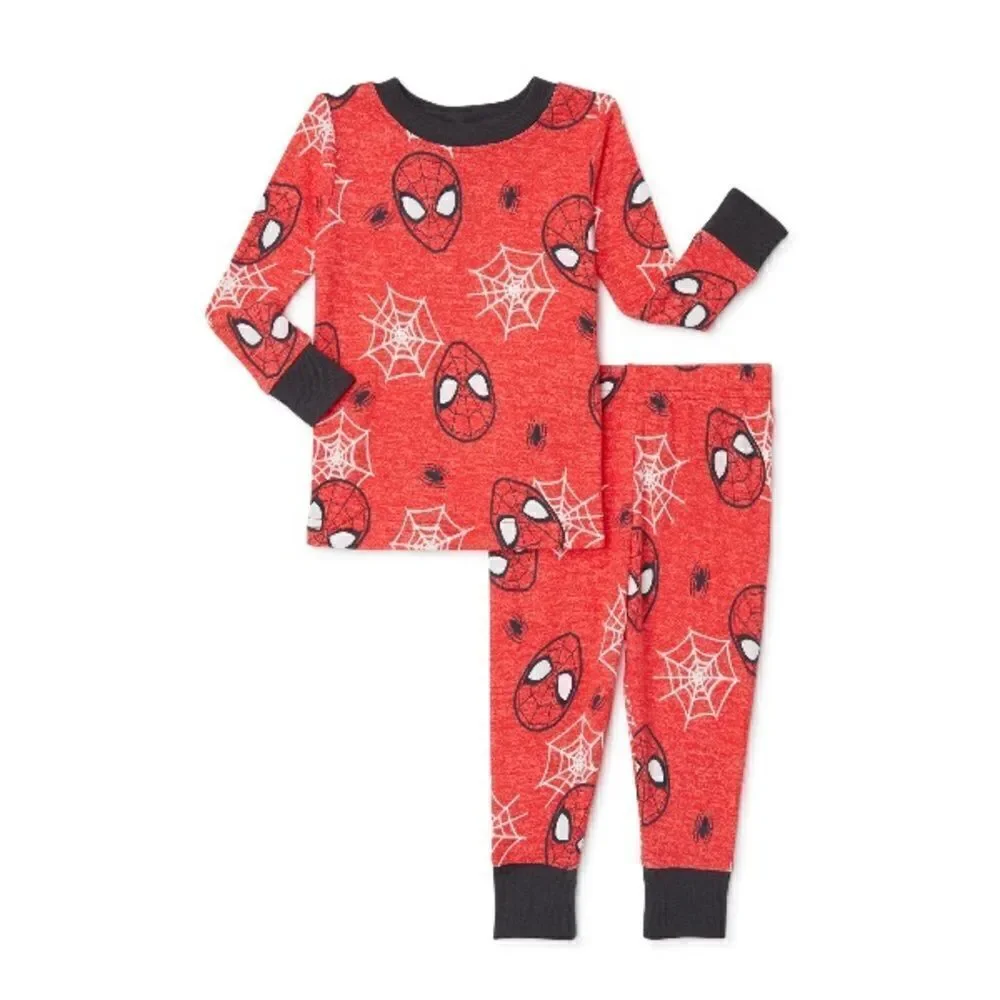Marvel Baby Boys Character Spider-Man Pajama Set 2-Piece Size 12M